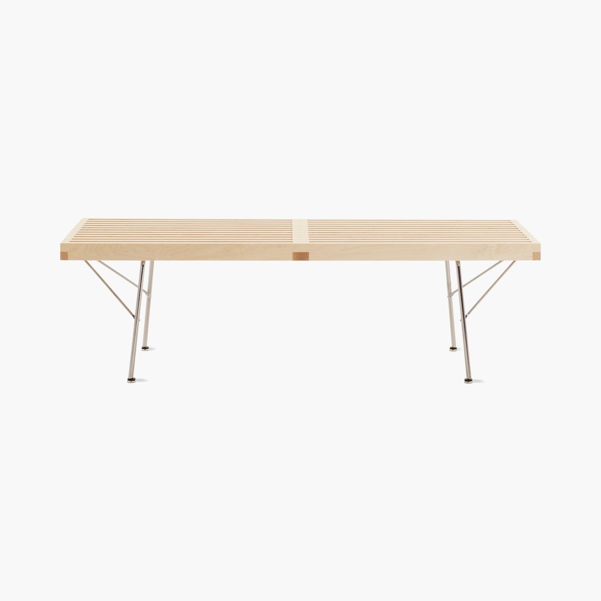 Nelson Platform Bench, Metal Base